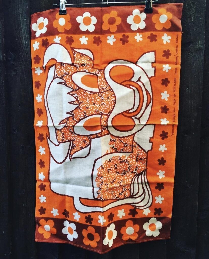 Oxo Fergus the Bull Tea Towel Image