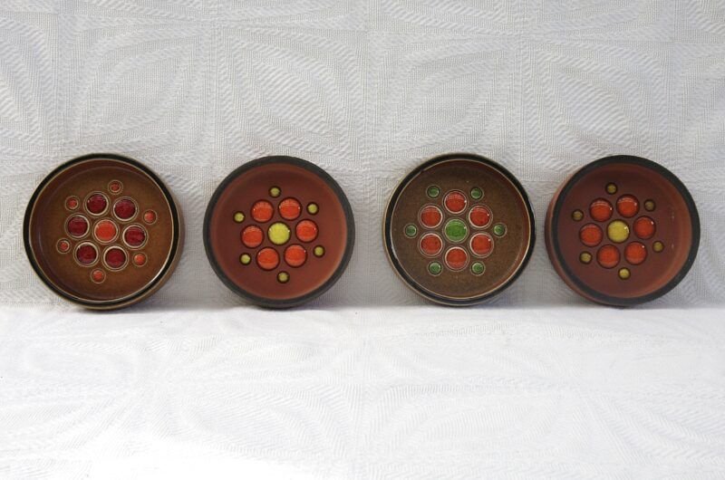 Vintage Hornsea Muramic Pin Dishes 1970s Image