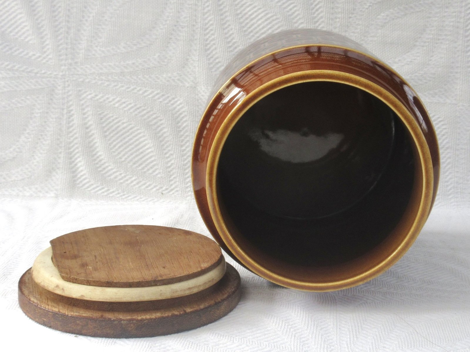 Vintage Hornsea Heirloom Coffee Tall Storage Jar Brown 1970s - Image 3