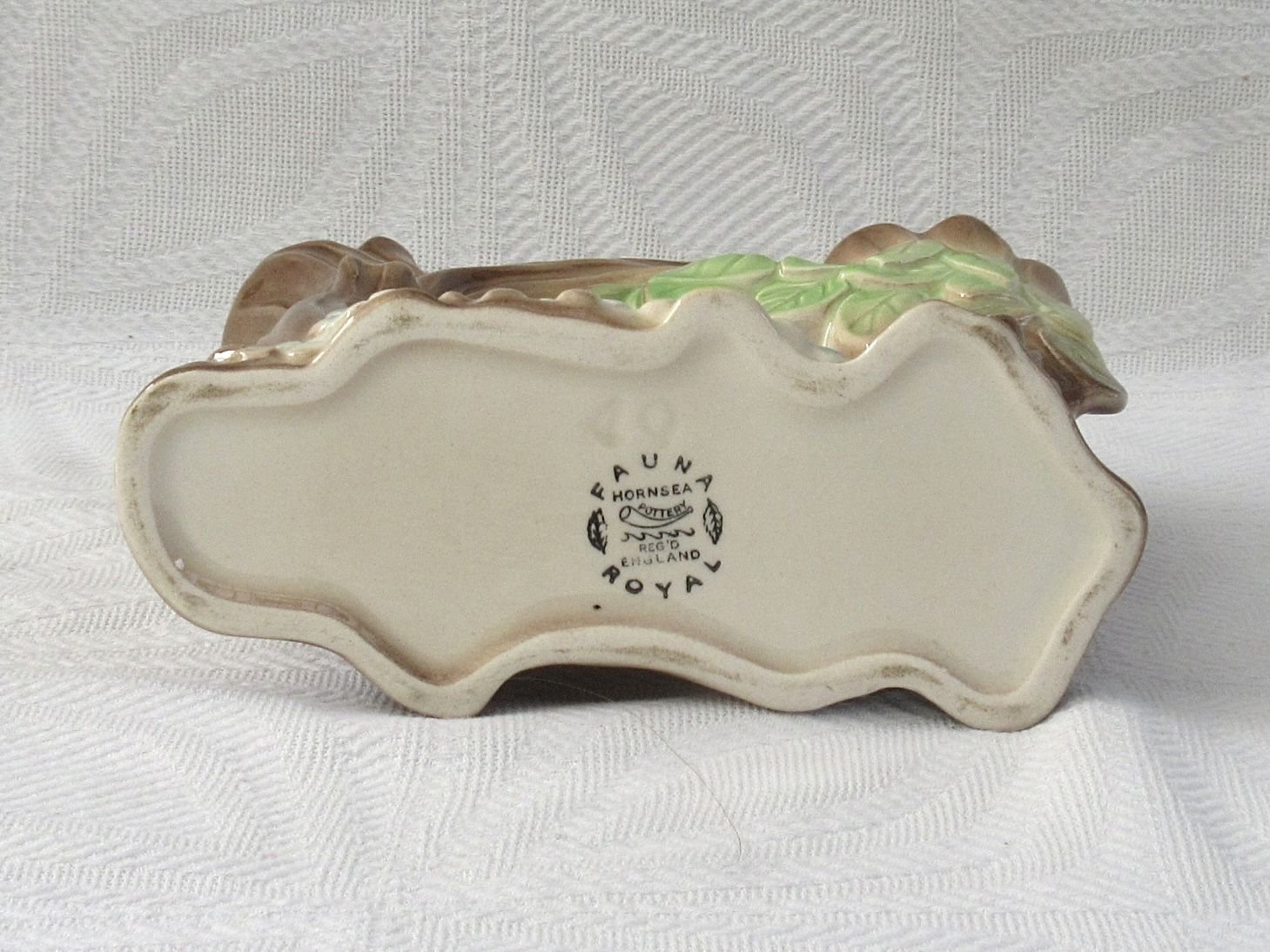 Vintage Hornsea Pottery Fauna Squirrel Double Vase 1960s - Image 2