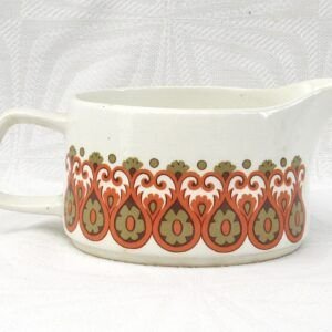 Vintage J&G Meakin Madrid Gravy Boat Jug 60s 70s Tableware Image