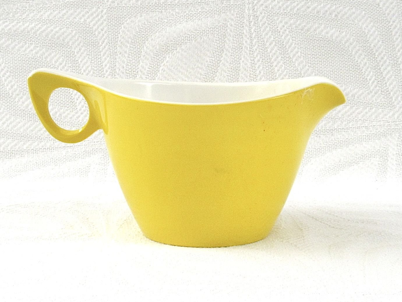 Vintage Melmex Melaware Plastic Yellow Picnic Milk Jug 60s 70s - Image 5