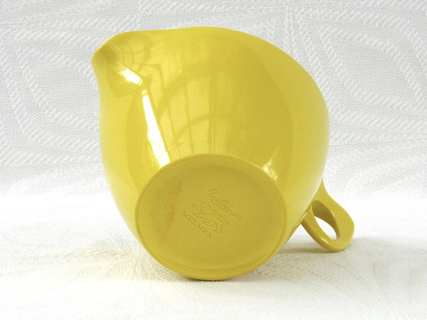 Vintage Melmex Melaware Plastic Yellow Picnic Milk Jug 60s 70s - Image 7