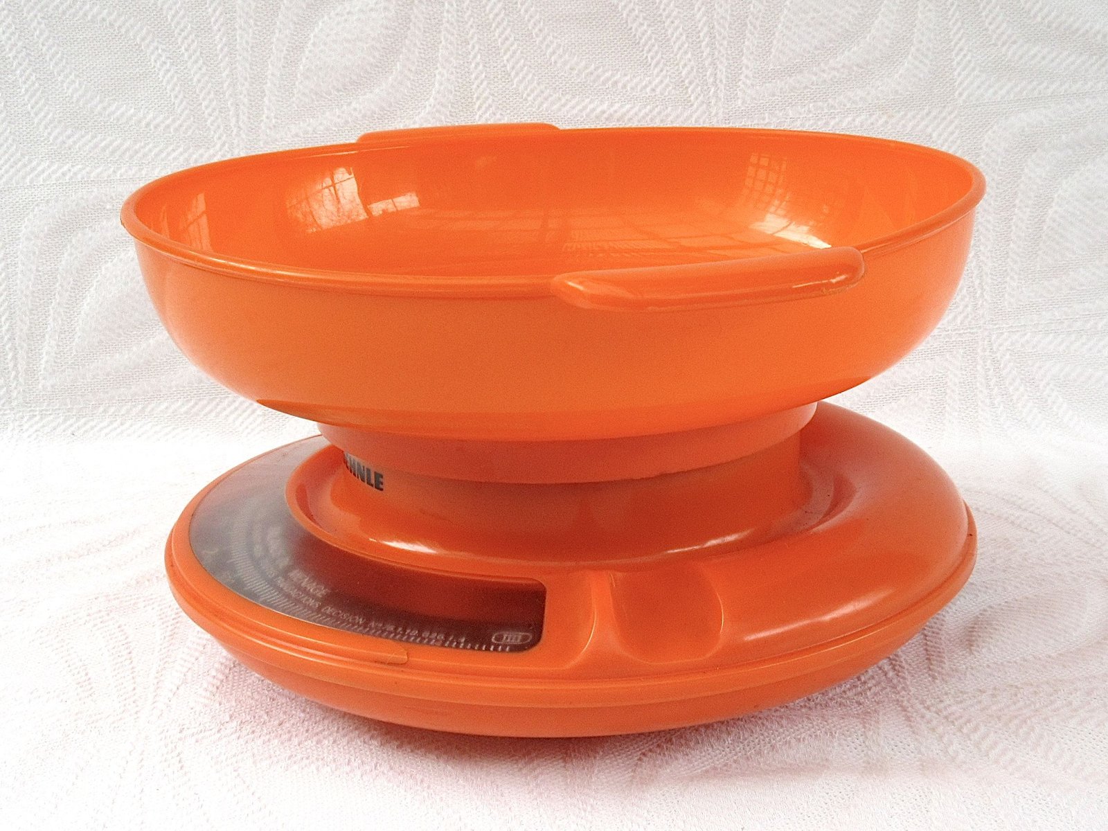 Vintage Soehnle Orange Plastic Culina Kitchen Scales Round 1970s - Image 2