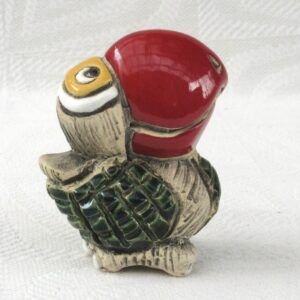 Vintage Artesania Rinconada Papagayo Hand Carved Parrot Uruguay Image