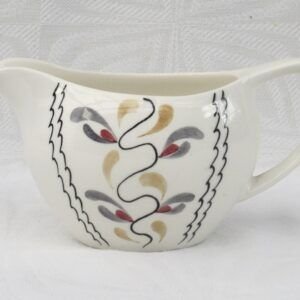 Vintage Bristol Pottery Gravy Boat Jug Kenneth Clarke 1960s Image