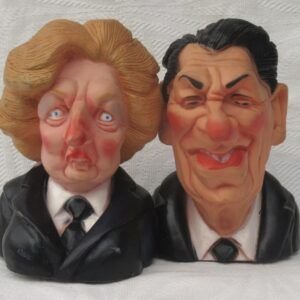 Vintage Spitting Image 80s Squeaky Dog Toys 1980s - Choose Maggie or Reagan Image