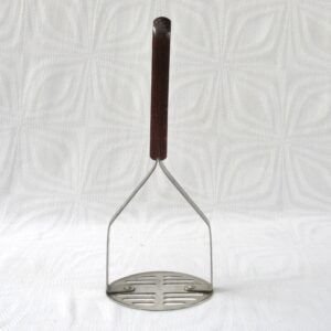 Vintage Staykleen Potato Masher Wooden Handle 60s 70s Image