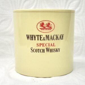 Vintage Pub Ice Bucket White & Mackay Scotch Whisky 70s 80s Image