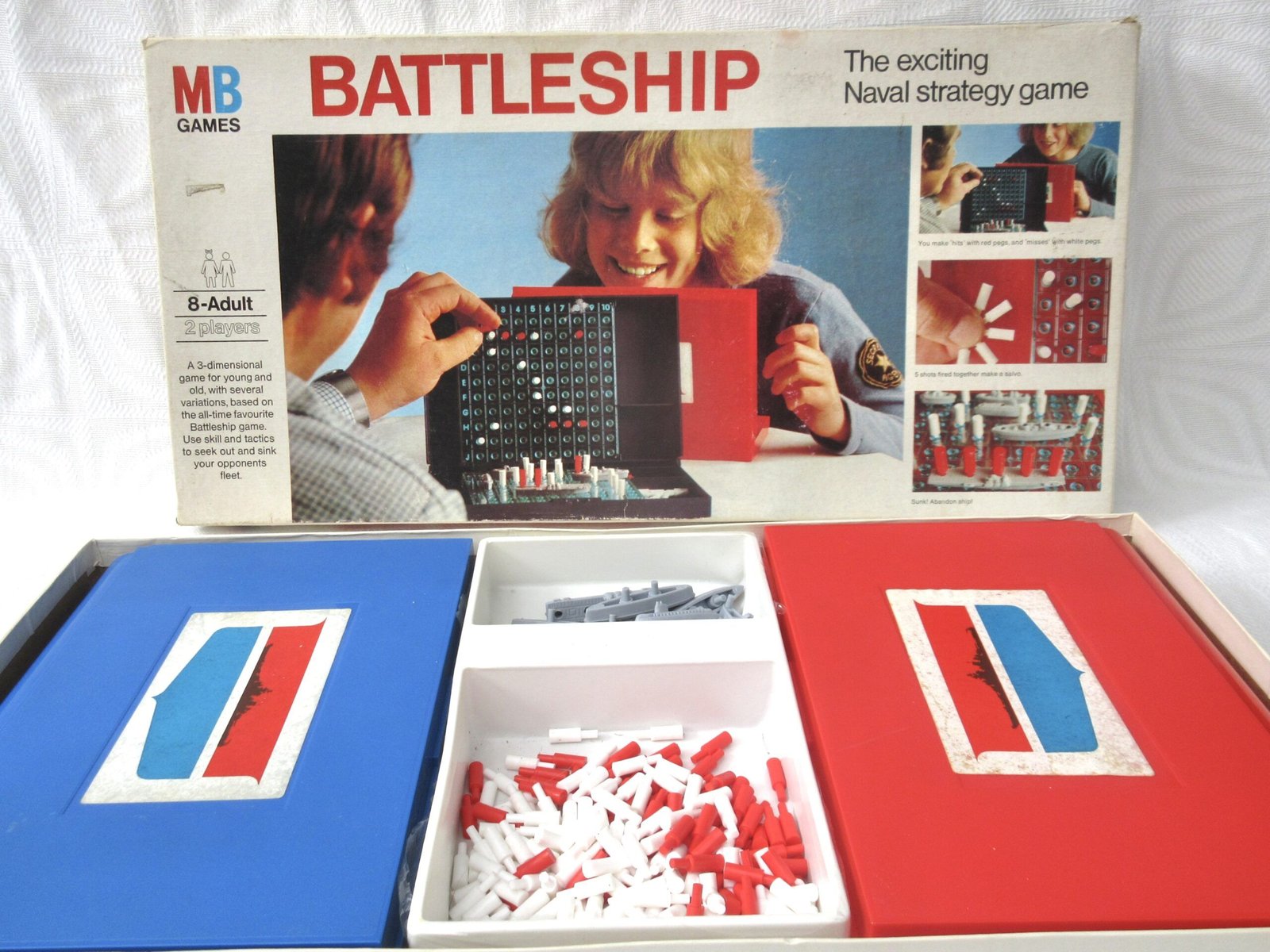 Vintage MB Battleship Game 1975 Complete 70s Toys - Image 2