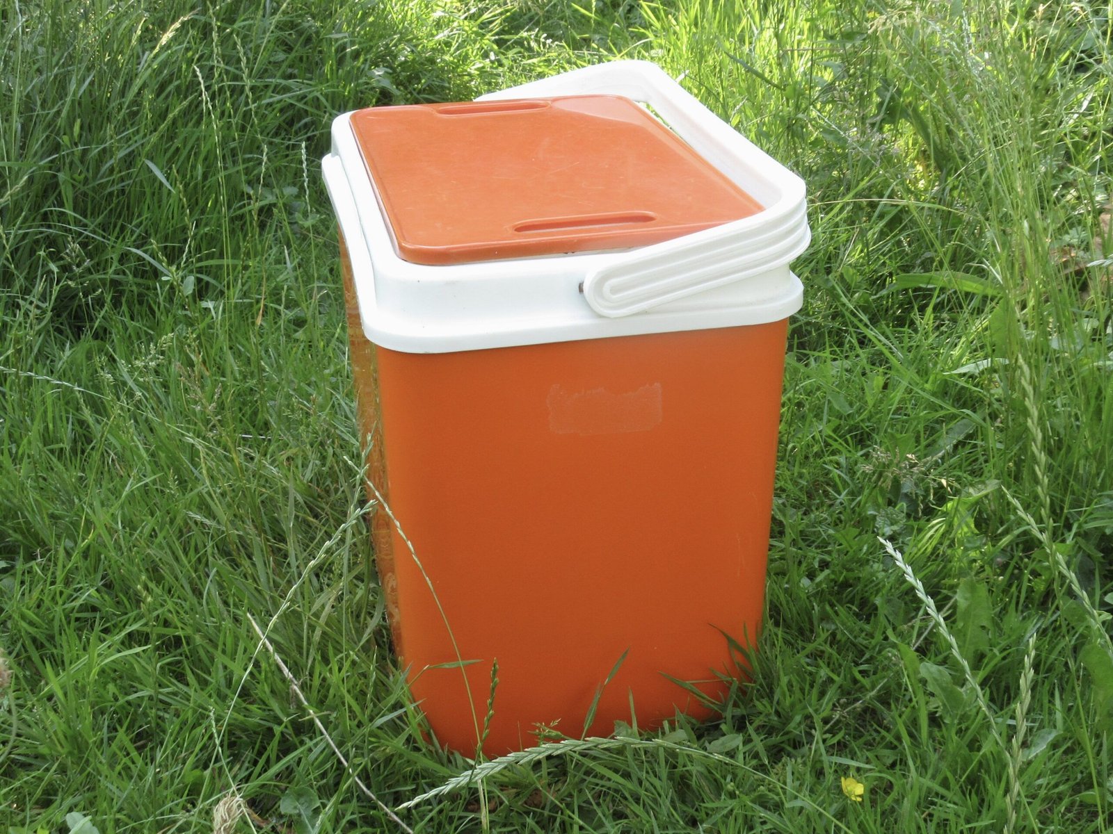 Vintage Coolbox Orange 1970s Campervan Caravan Picnic - Image 2