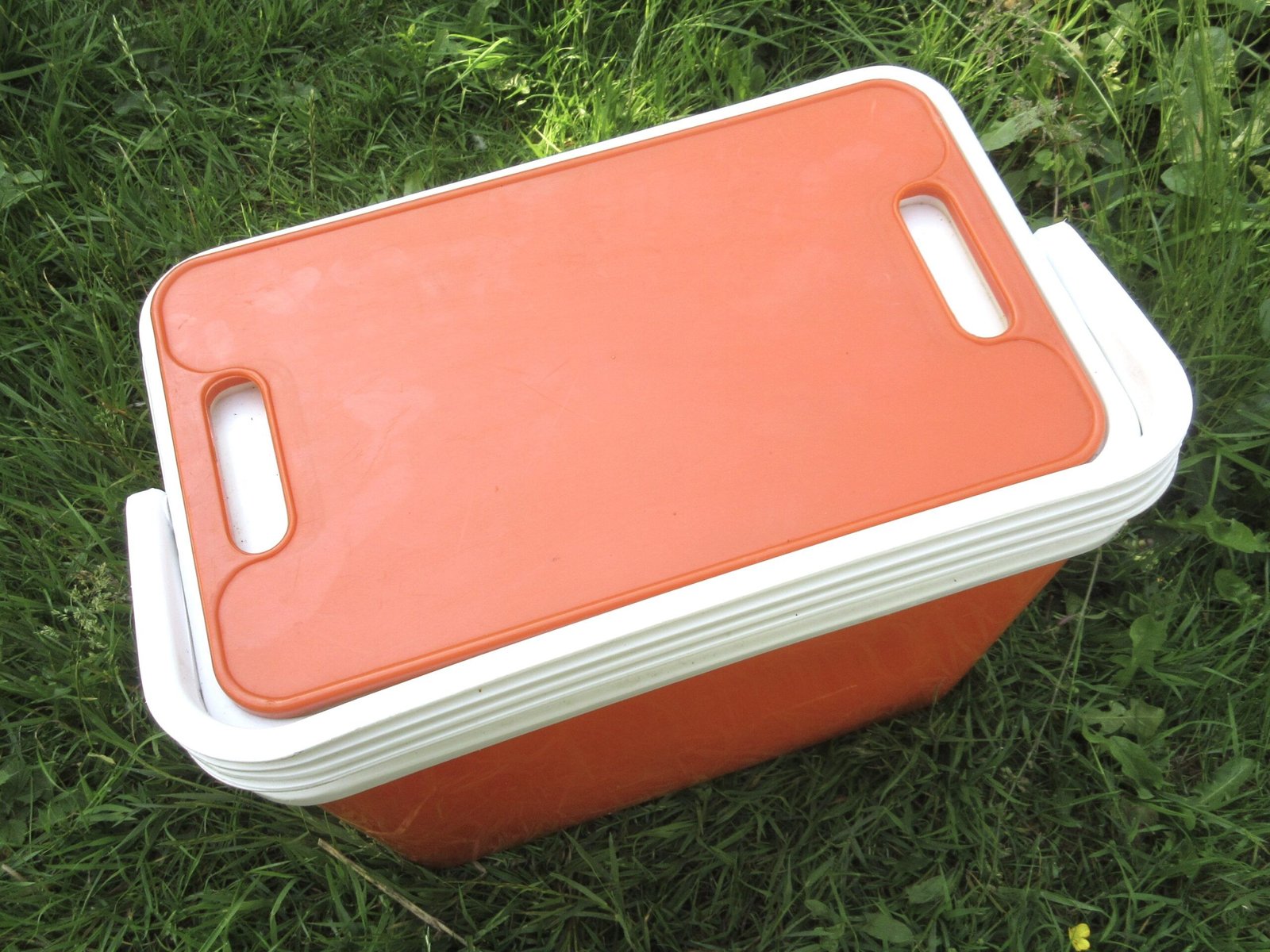 Vintage Coolbox Orange 1970s Campervan Caravan Picnic - Image 6