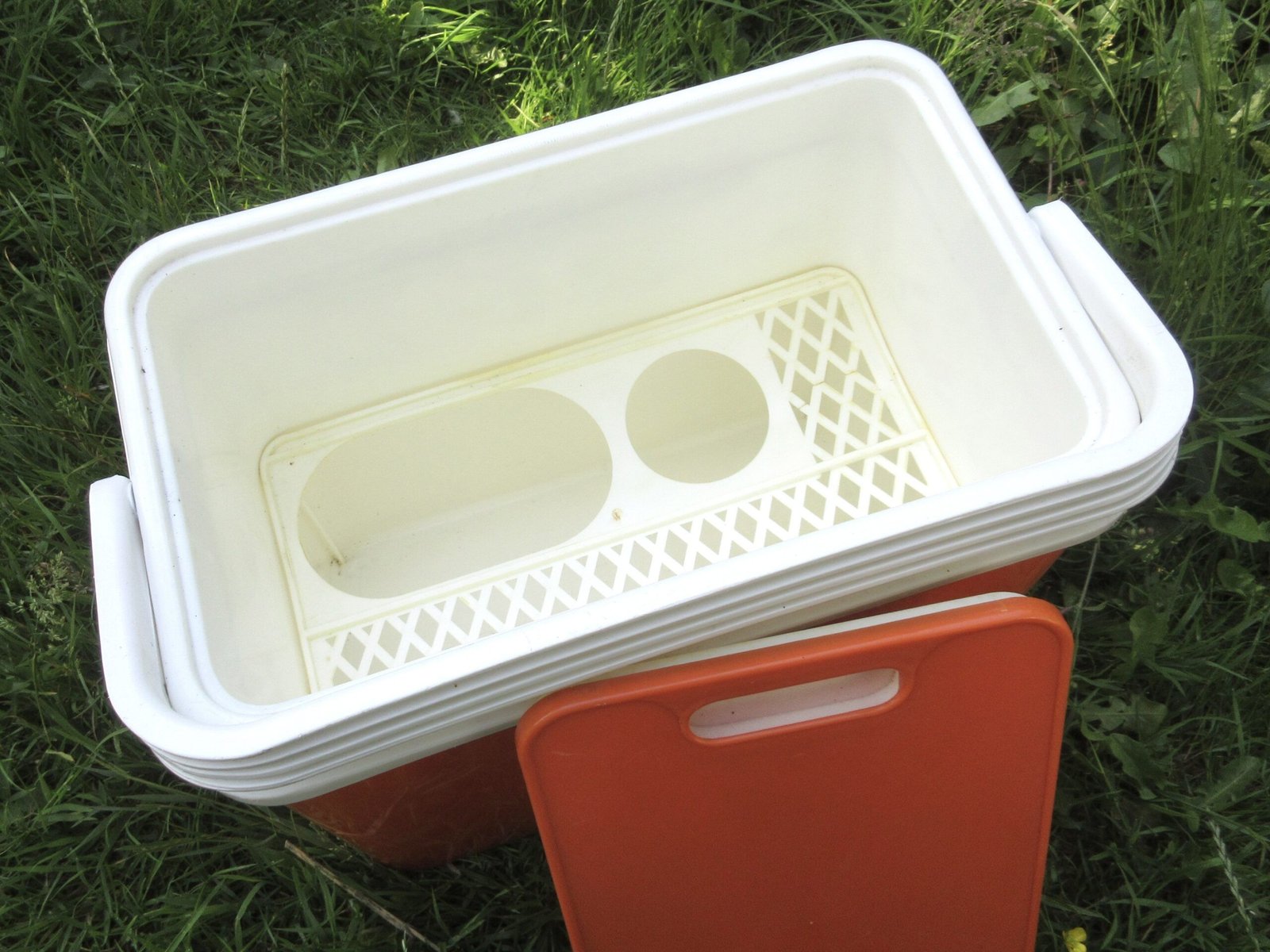Vintage Coolbox Orange 1970s Campervan Caravan Picnic - Image 5