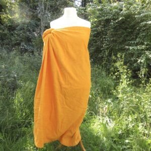 Vintage Orange Beach Changing Towel Large Bath Shower 70s Image