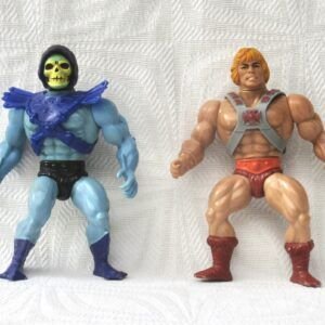 Vintage Original He-Man and Skeletor 80s Masters of the Universe Action Figures 1981 Image