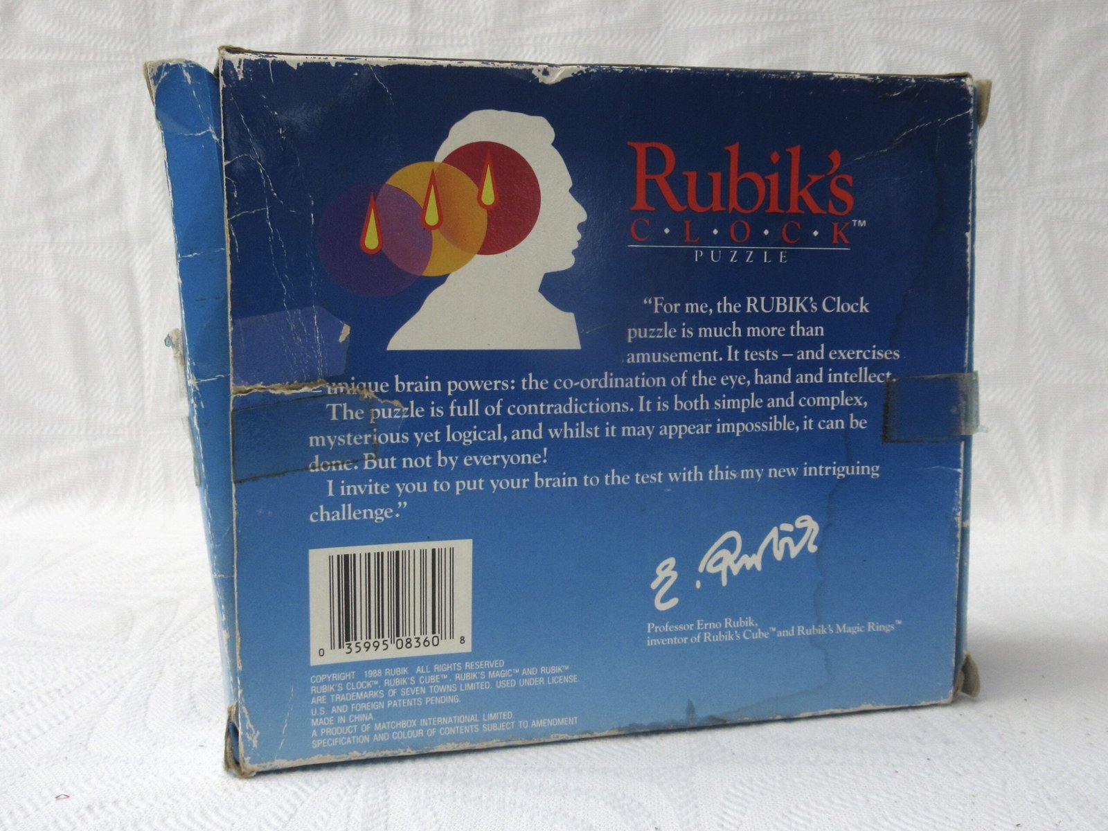 Vintage Rubiks Clock Puzzle by Matchbox Boxed 1980s Toys - Image 5
