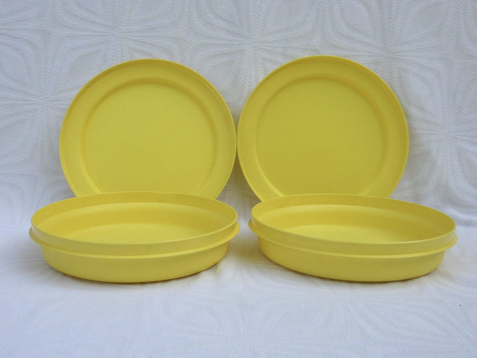 Vintage Tupperware Seal-N-Serve Bowls x4 Orange Yellow 70s 80s - Image 6