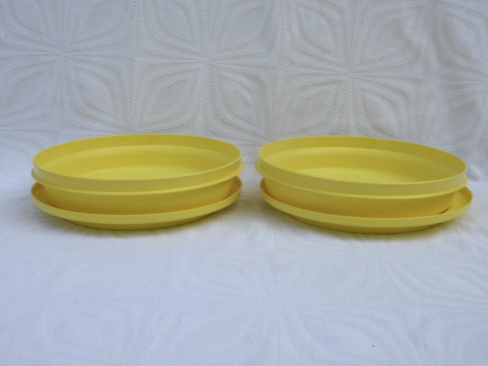Vintage Tupperware Seal-N-Serve Bowls x4 Orange Yellow 70s 80s - Image 7