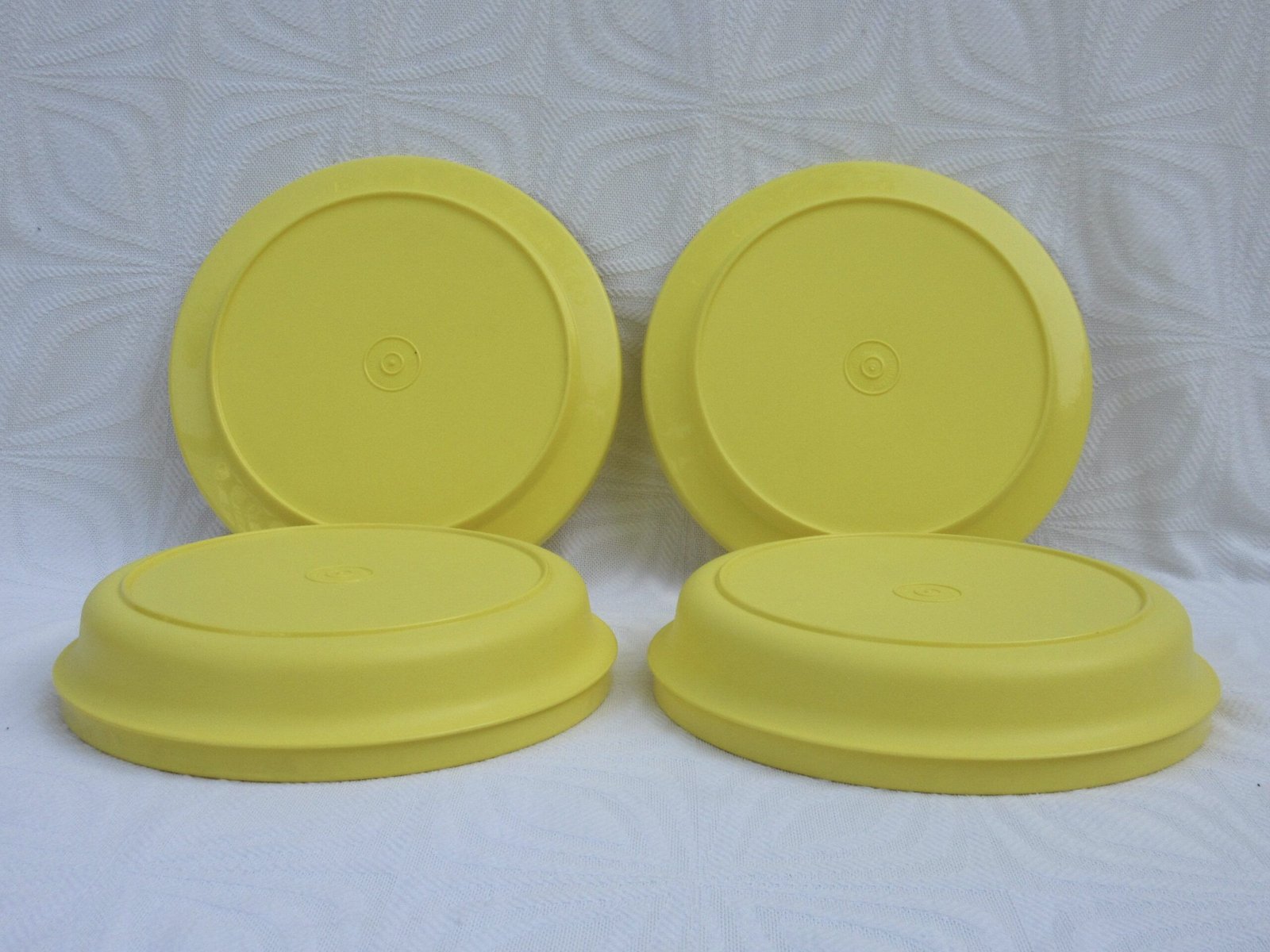 Vintage Tupperware Seal-N-Serve Bowls x4 Orange Yellow 70s 80s - Image 8