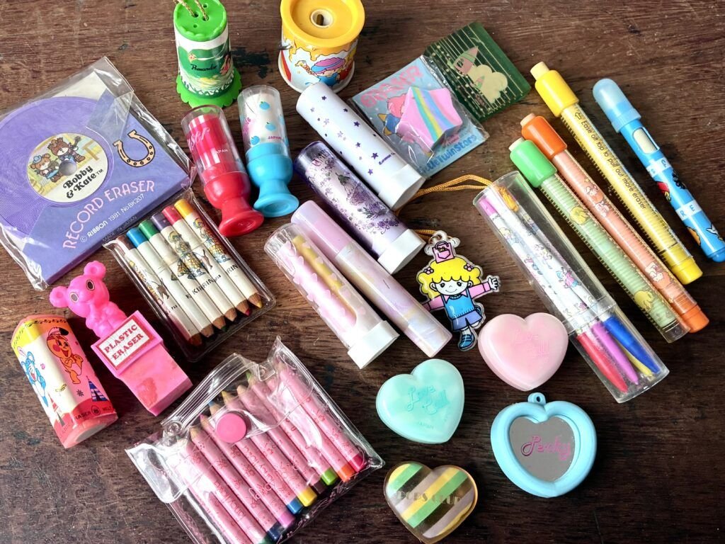 Iconic Back to School Items from the 1980s Collectable Kawaii Stationery Blog Image