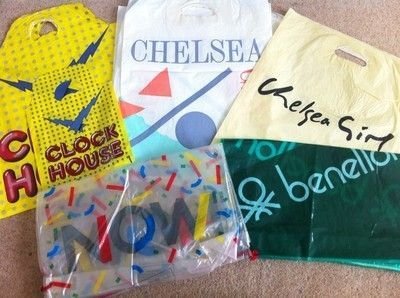 Vintage 80s Carrier bags