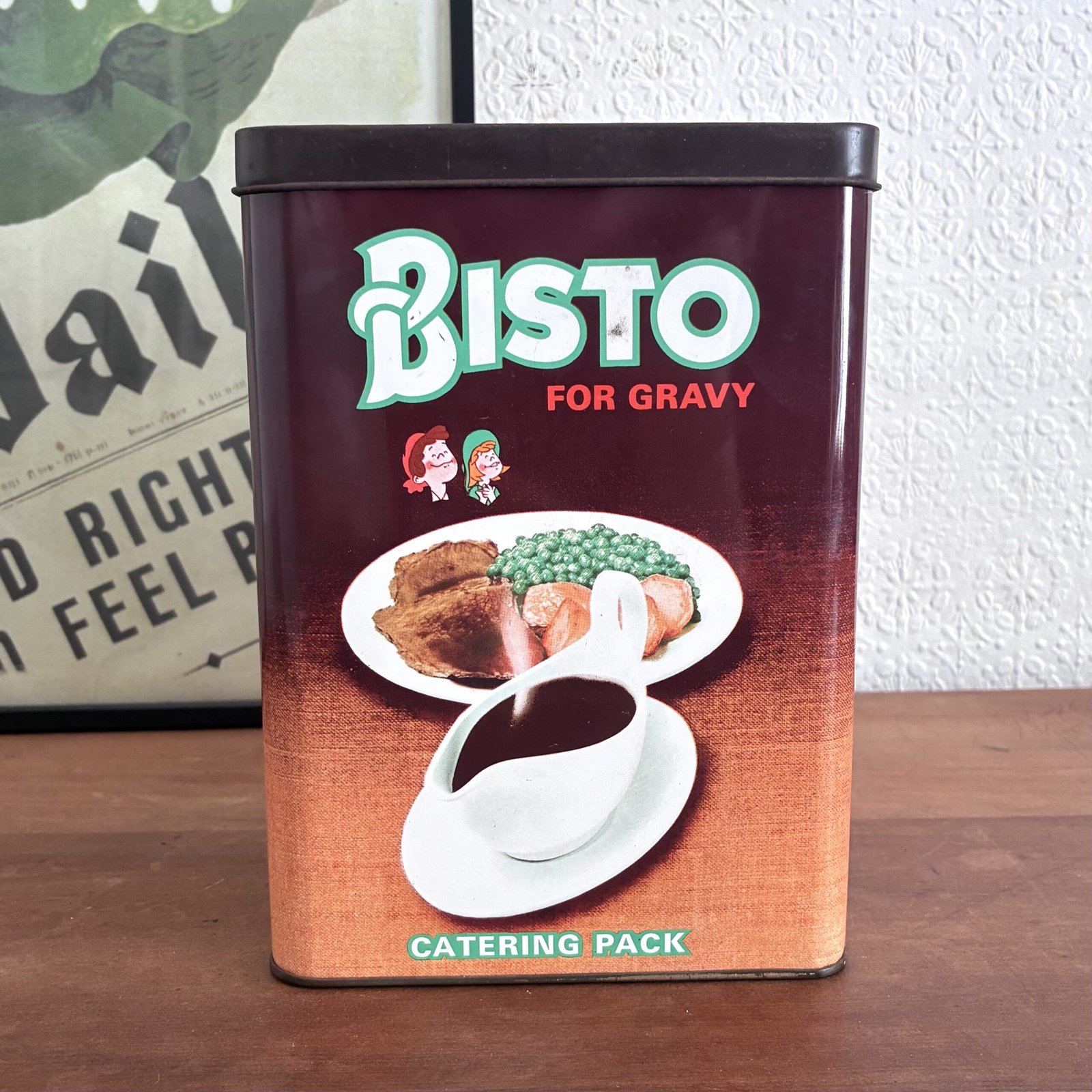 Vintage Bisto Gravy Tin Large 7lb Catering Pack 70s 80s Image