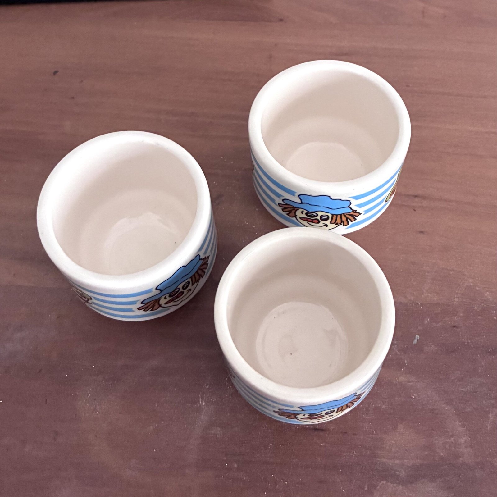 Vintage Hornsea Toffee and Mallow Egg Cups x3 70s 80s - Image 3