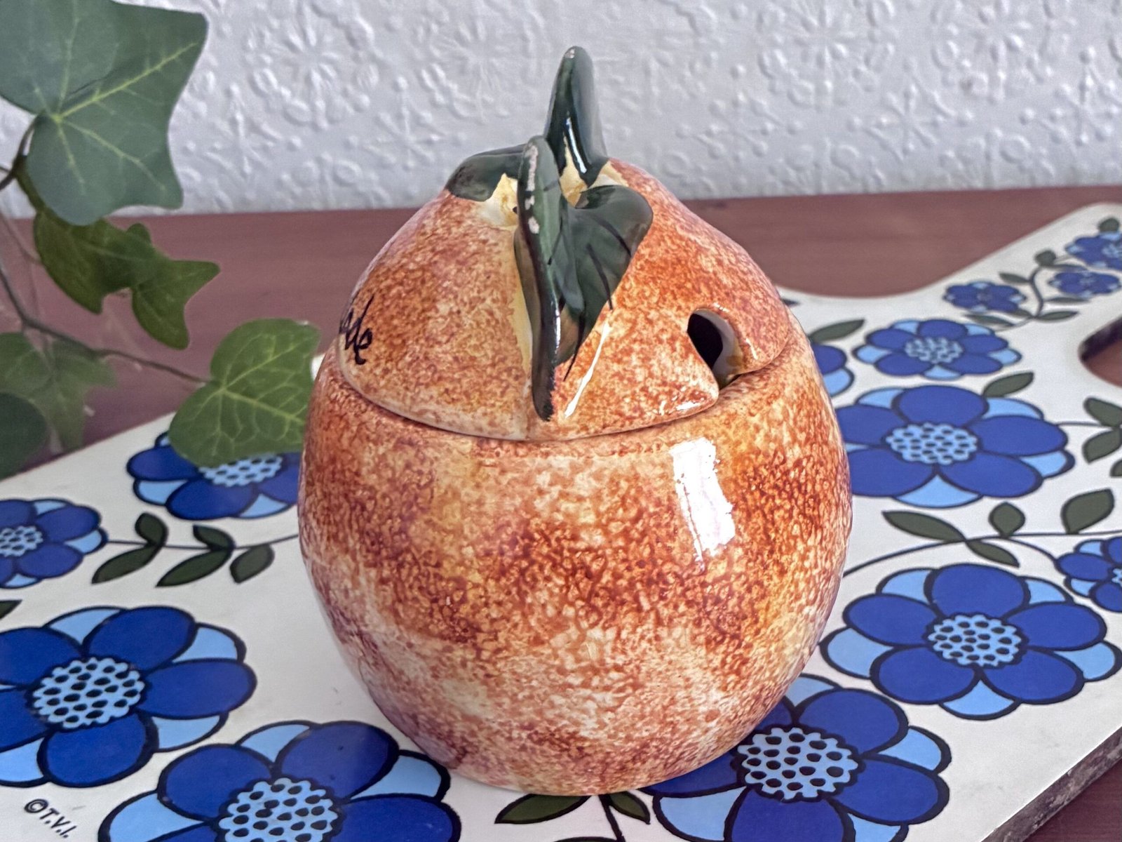 Vintage Ceramic Marmalade Preserves Pot Toni Raymond 1970s - Image 2