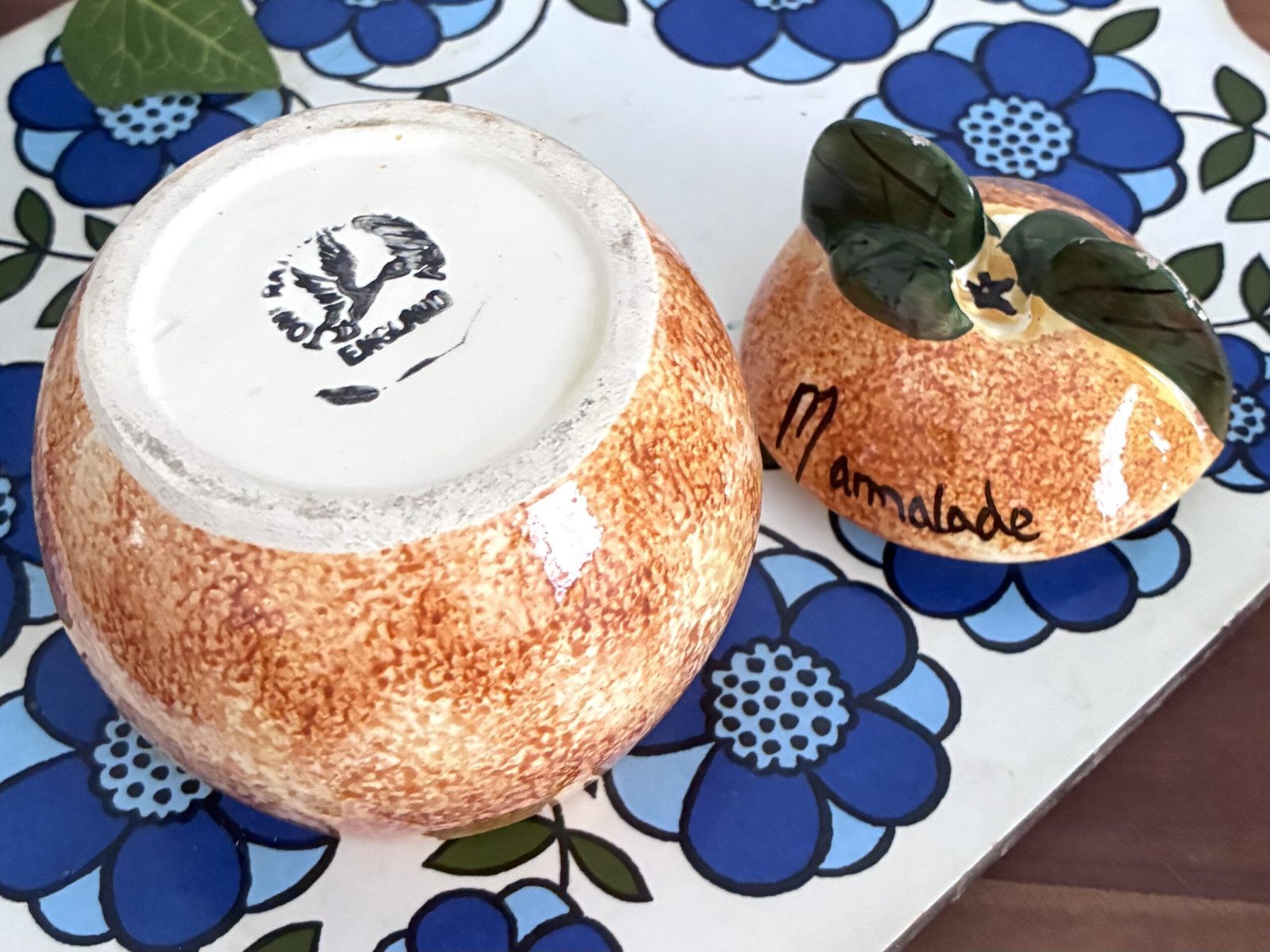 Vintage Ceramic Marmalade Preserves Pot Toni Raymond 1970s - Image 4