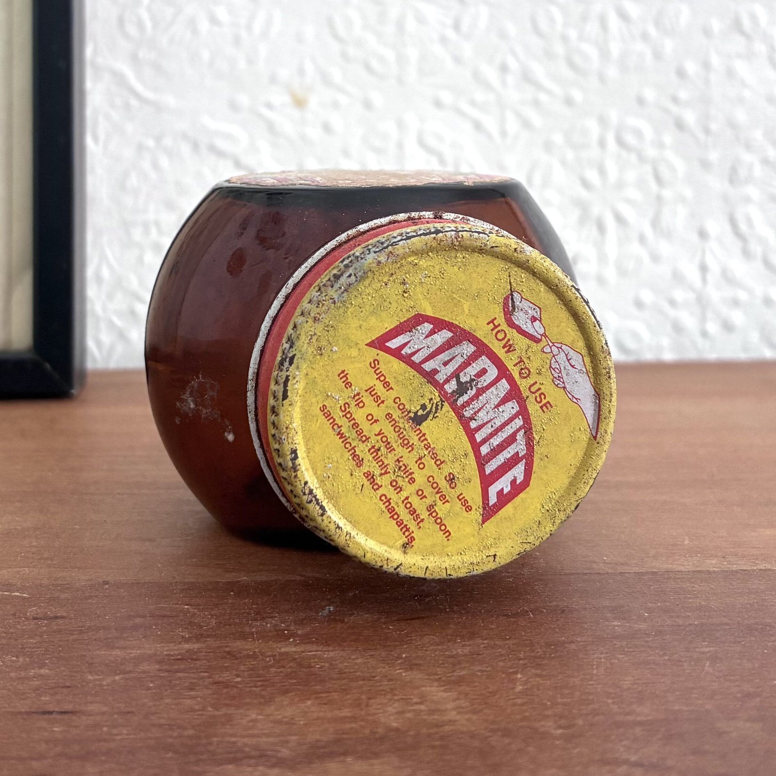 Vintage Marmite Jar 227g Original With Labels 60s 70s - Image 6