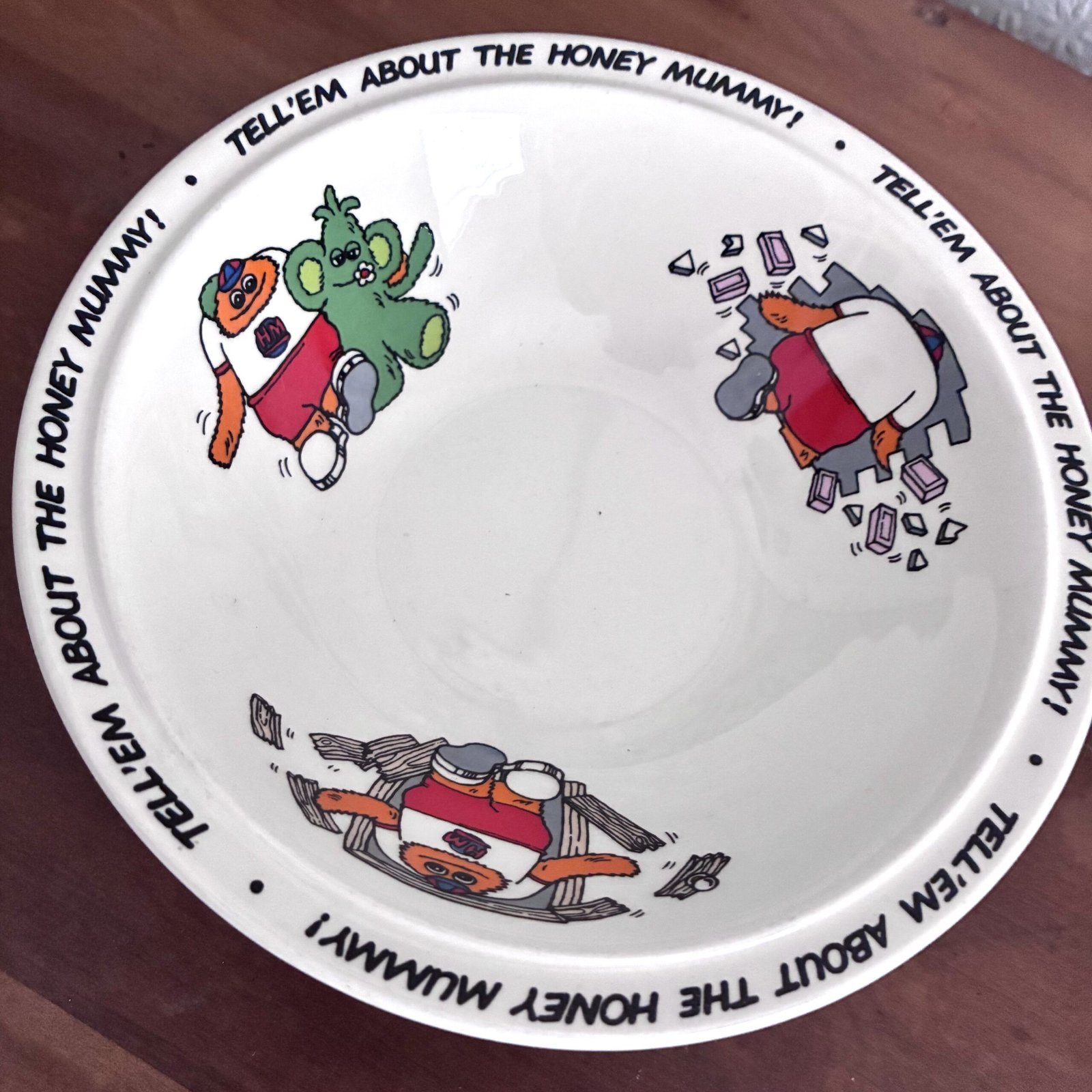 Vintage Quaker Sugar Puffs Honey Monster Cereal Bowl 1981 - Image 3