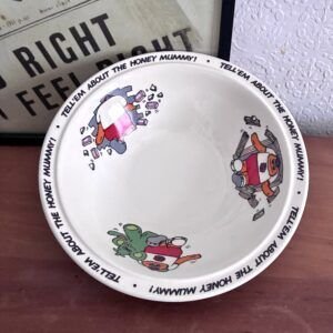 Vintage Quaker Sugar Puffs Honey Monster Cereal Bowl 1981 Image
