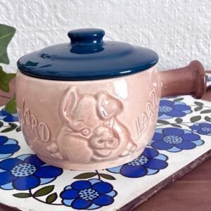 Vintage Sylvac Lard Face Pot Pig Mould 4904 1970s Image