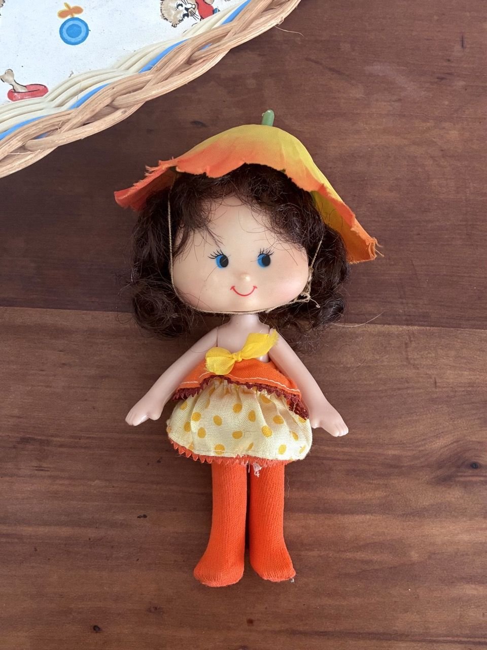 Vintage 1980s Strawberry Shortcake Orange Blossom Clone Doll Hong Kong - Image 2