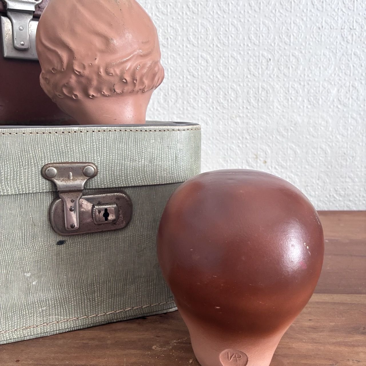 Vintage Composition Baby Dolls Heads Creepy Halloween - Choose Item - Image 3