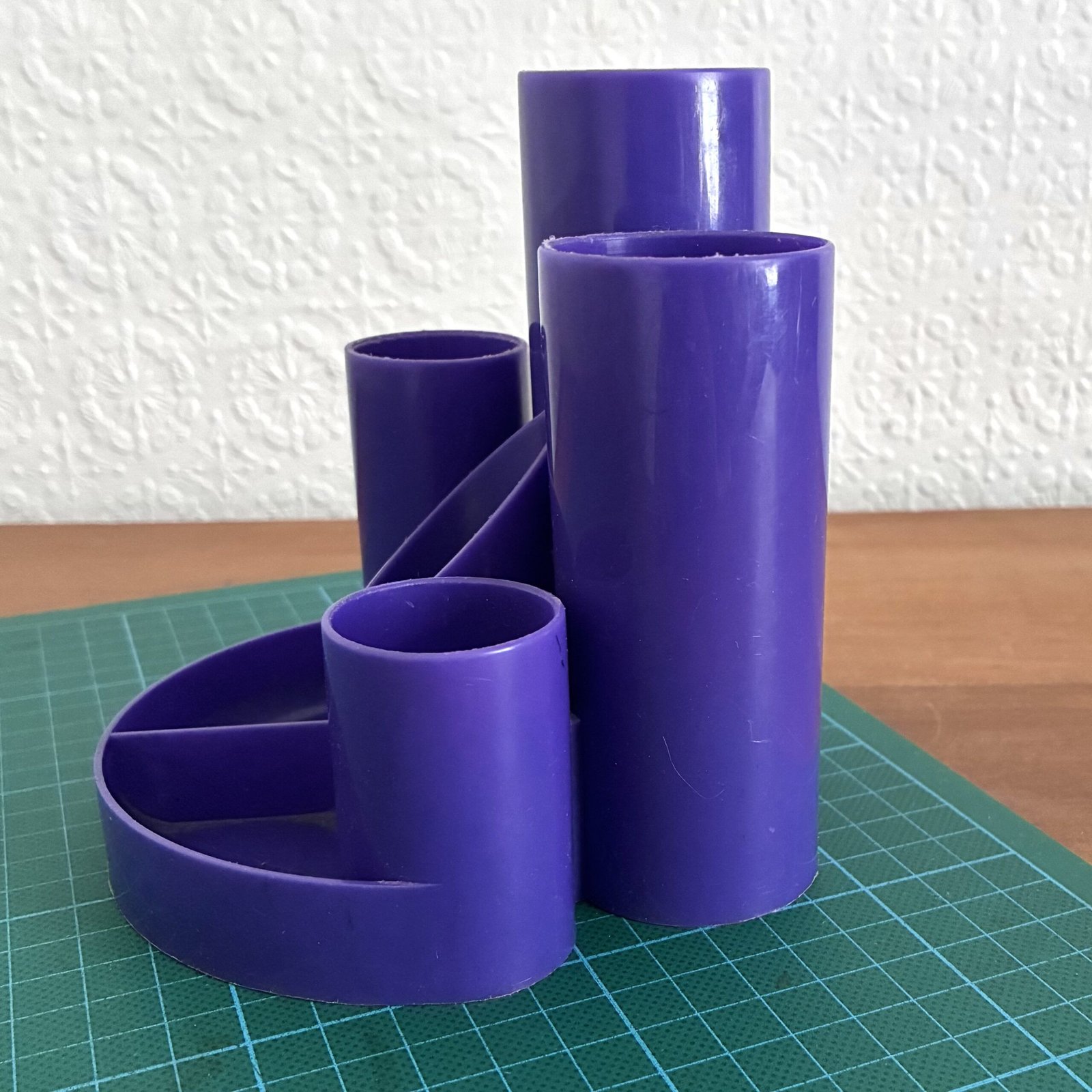 Vintage Helix R40 Desk Pal Organizer Purple 70s 80s - Image 4