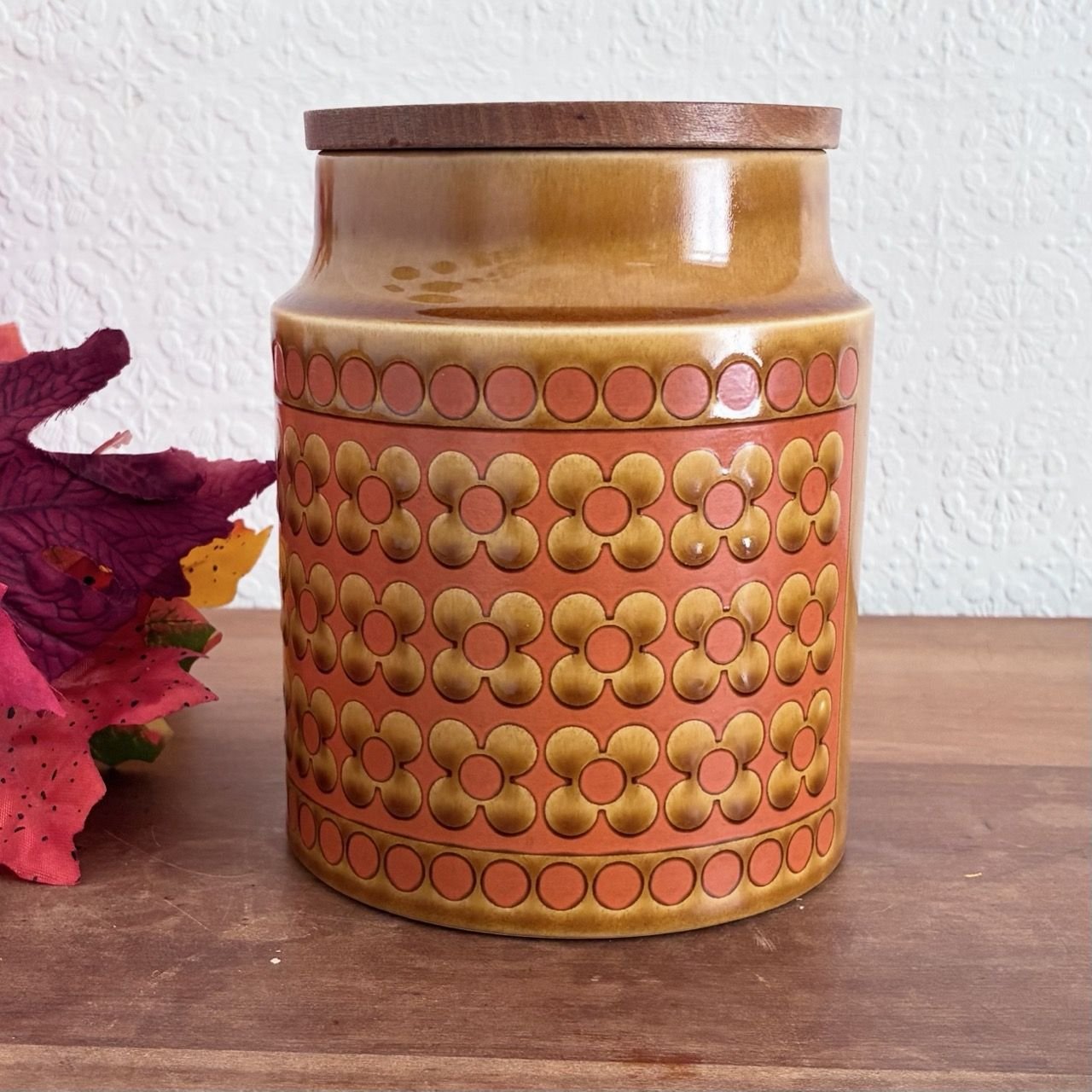 Vintage Hornsea Pottery Saffron Storage Canister 1970s - Image 2