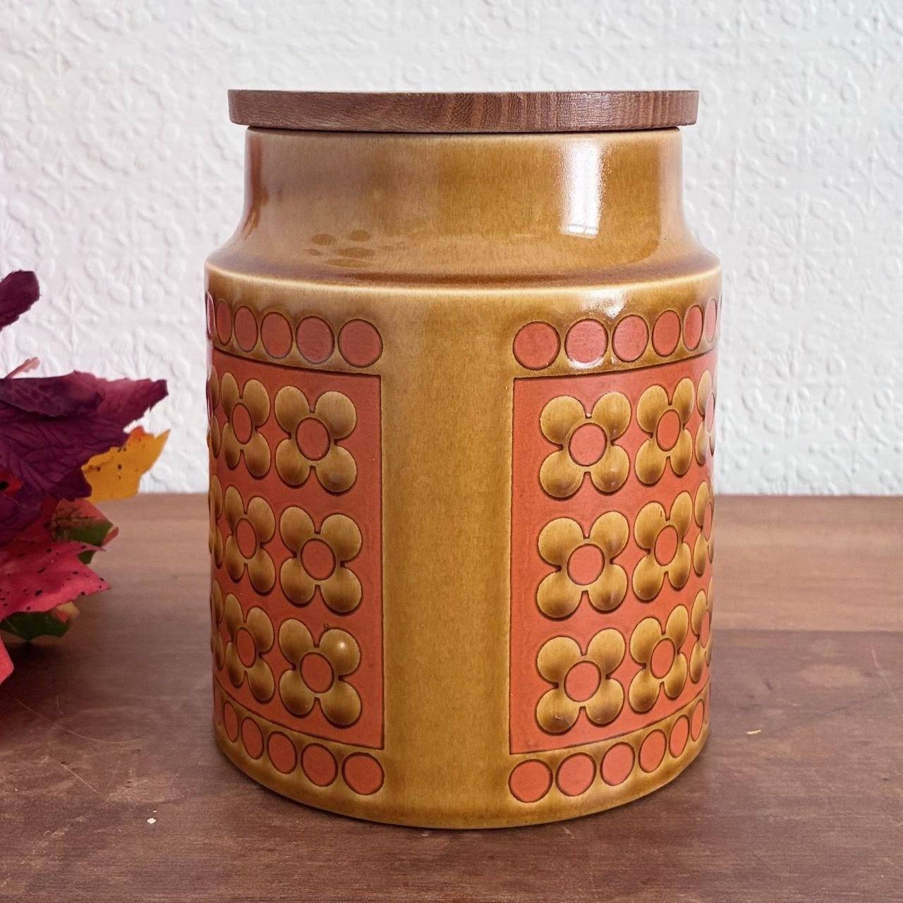 Vintage Hornsea Pottery Saffron Storage Canister 1970s - Image 3