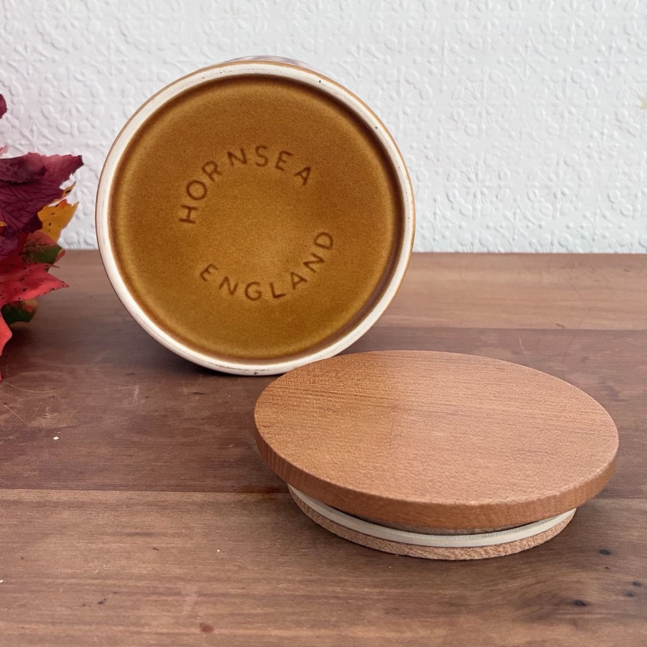 Vintage Hornsea Pottery Saffron Storage Canister 1970s - Image 5