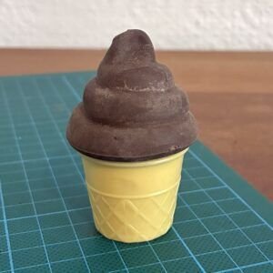 Vintage Novelty Ice Cream Eraser Pencil Sharpener Collectable 1980s Image