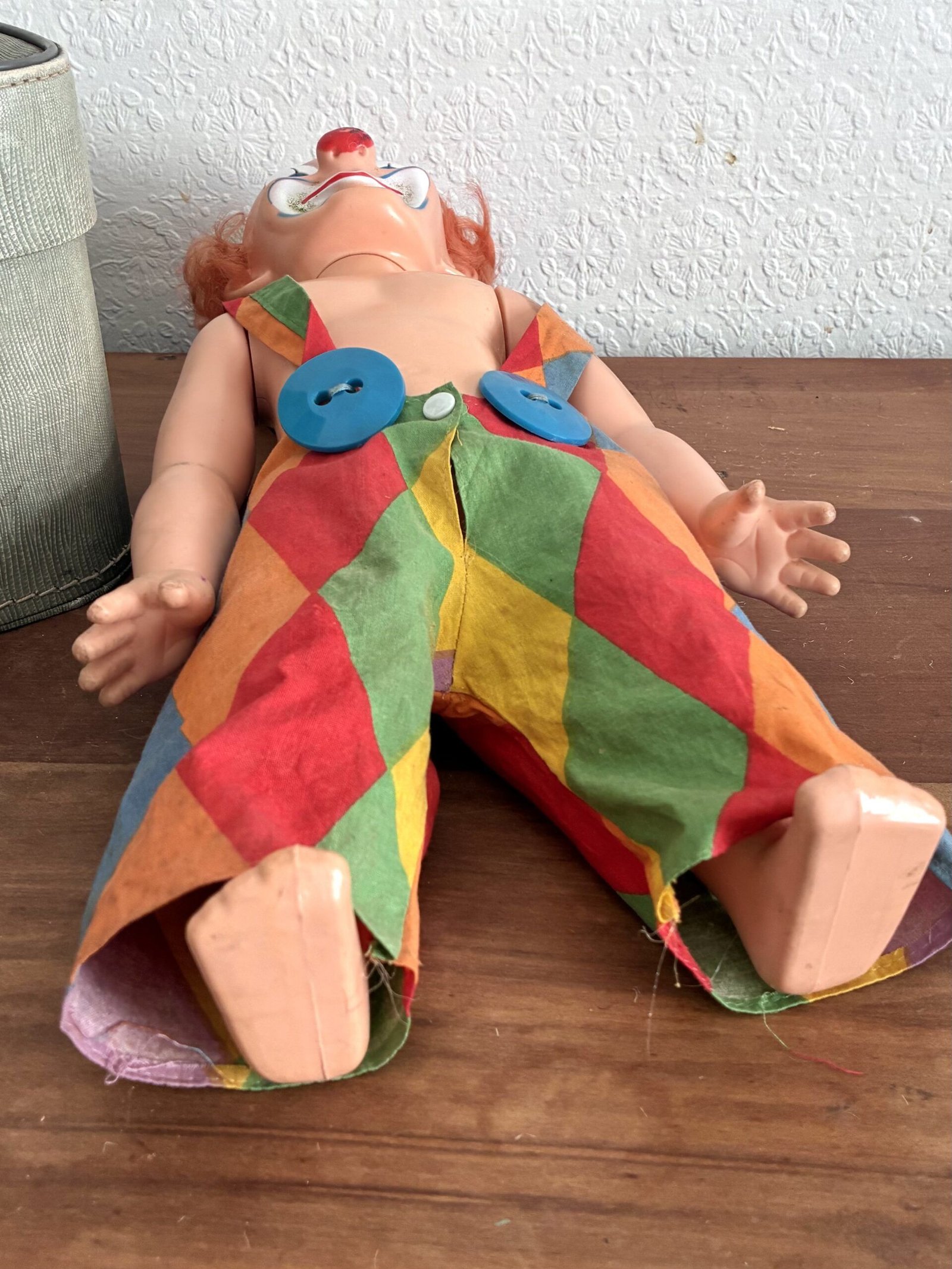 Vintage Palitoy Tippy Tumbles Clown Doll Collectable Creepy 1960s - Image 3