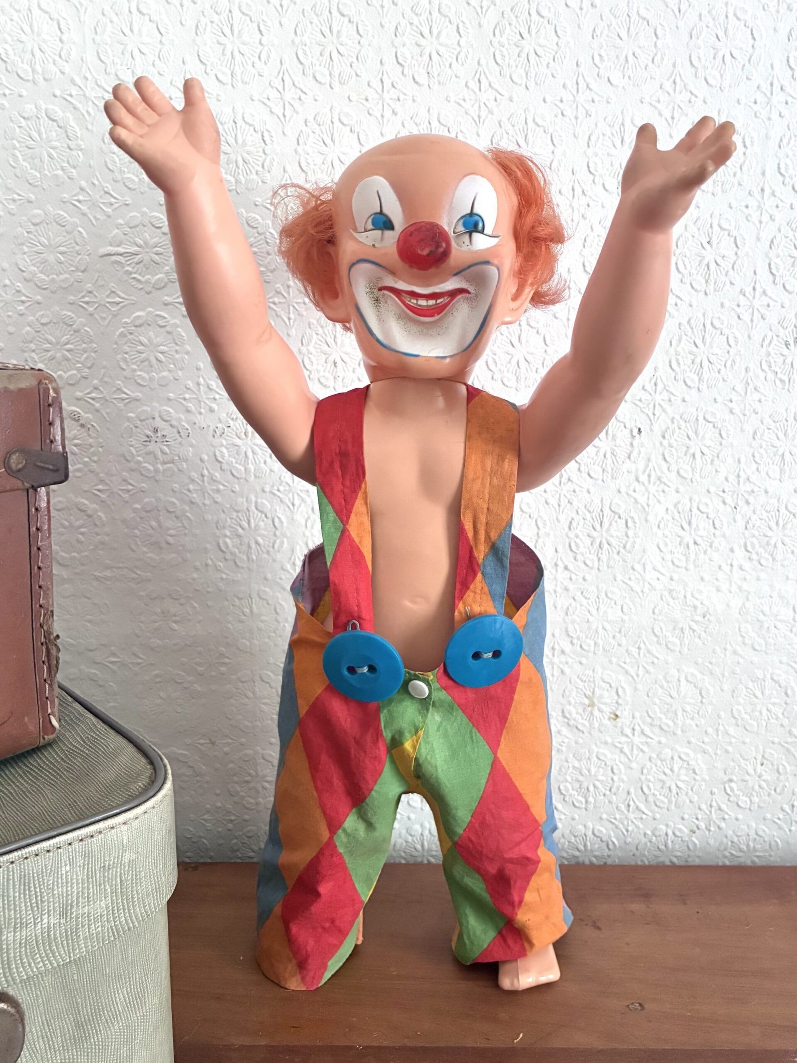 Vintage Palitoy Tippy Tumbles Clown Doll Collectable Creepy 1960s - Image 5