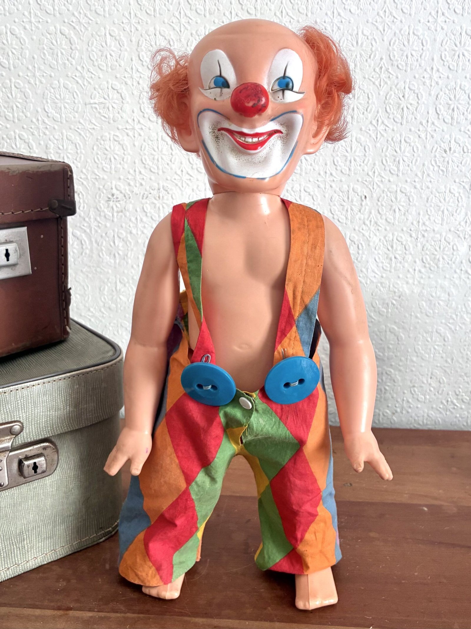 Vintage Palitoy Tippy Tumbles Clown Doll Collectable Creepy 1960s Image
