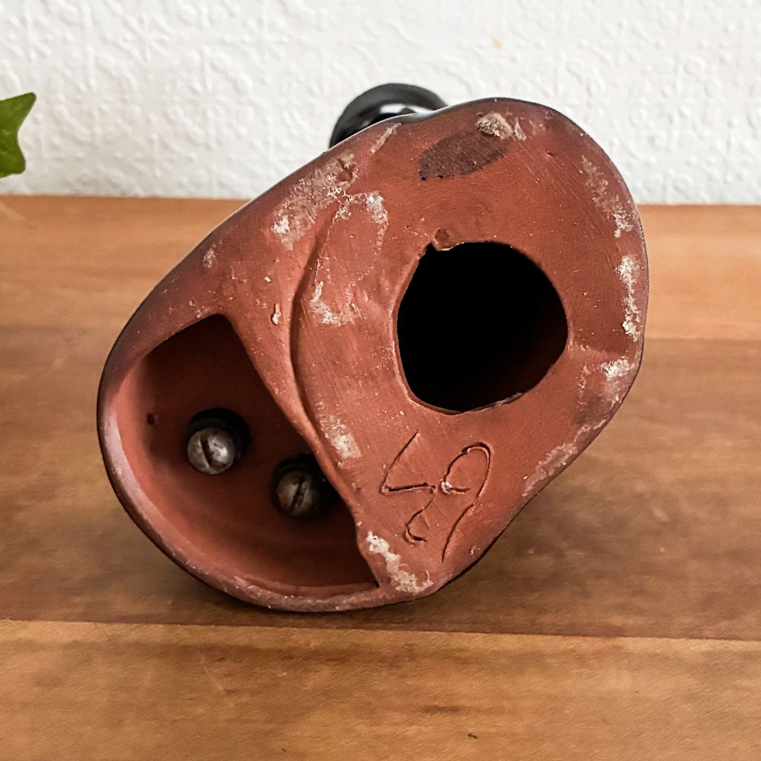 Vintage Ceramic Art Deco Lady Desktop Pen Holder 1980s - Image 2