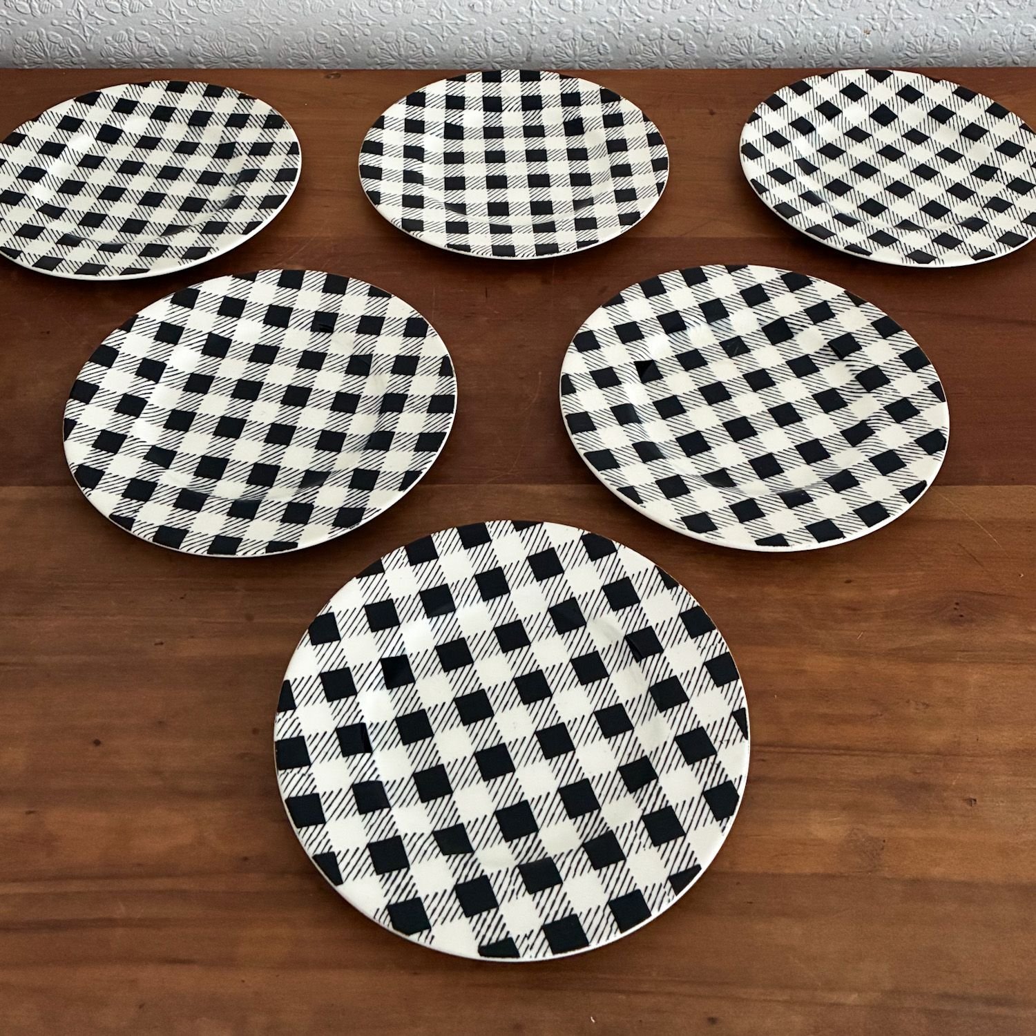 Vintage Myott Pottery Checkers Ceramic Tableware 1950s - Image 9
