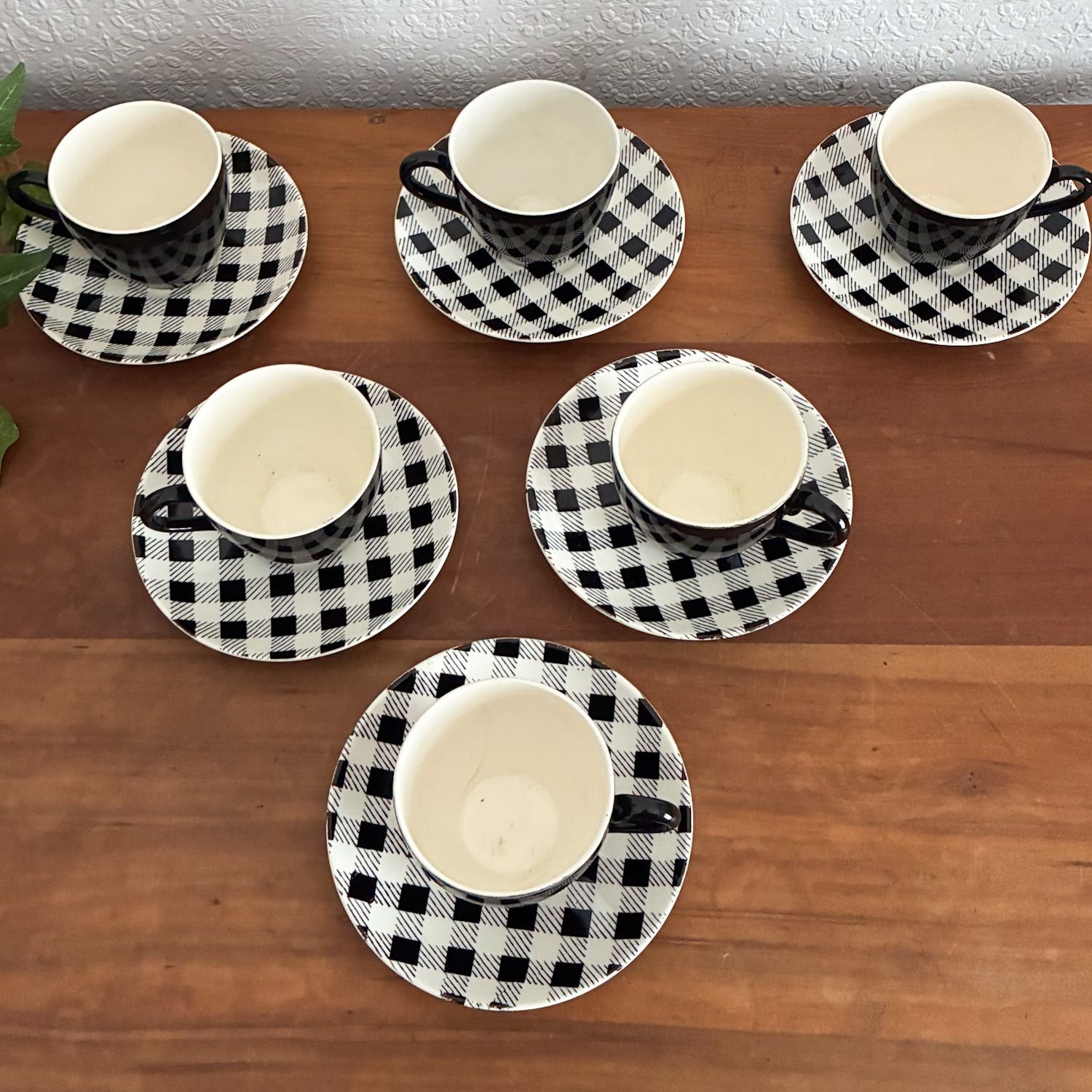 Vintage Myott Pottery Checkers Ceramic Tableware 1950s - Image 13